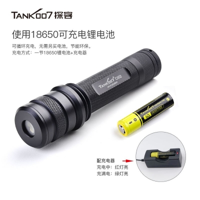 TANK007探客CI02 V2多波段勻光手電筒刑偵、檢查、找尋、勘察專用手電